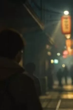 《沙漏边的旅人》竖版海报，黄昏自然光下的沙丘